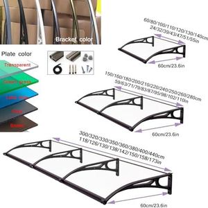 Achterveranda-tuinluifels, buitenpatio-luifels, voordeur buitenpatio-luifels, aluminium grote dakgoot, dakpatio-luifels, UV-bescherming, verschillende maten, kunnen worden gesplitst (Size : 60x360cm/