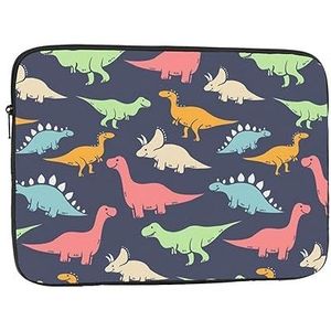 Monster Dinosaurus Laptop Sleeve Case Mode Lichtgewicht Notebook Computer Tas Shockproof Laptop Case Cover Aktetas Draagtas voor Vrouwen Mannen 12 inch