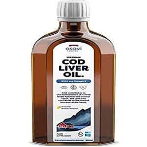 Osavi Norwegian Cod Liver Oil, 1000mg Omega 3 (Lemon) - 250 ml.