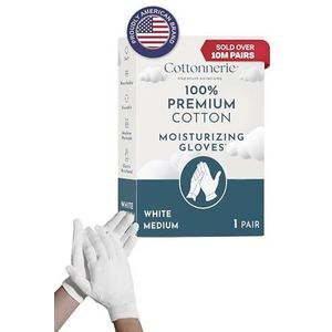 Gaxcoo - Cottonnerie - Katoenen Handschoenen - Wit - 1 Paar - 100% Premium Katoen