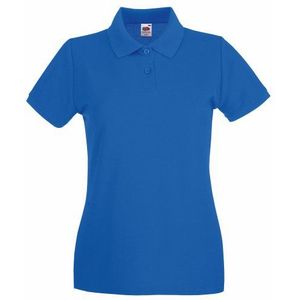 Fruit of the Loom Premium Lady Fit poloshirt voor dames, Royal Blauw, M