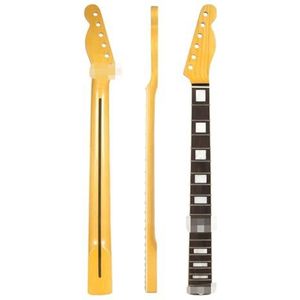 gitaar hals Voor TL-handgreephals Glanzende Gele Hals 21-frets Elektrische Gitaarhals Met Gesloten Middenlijn Kop