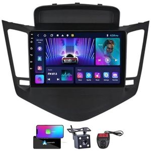 Android 13 GPS-Autoradio voor Chevrolet Cruze J300 2008-2014 9 inch Touchscreen met Bluetooth/SWC/FM RDS DAB+ Radio/Carplay Android Auto/DSP Video Stereo Speler + DVR Achtercamera(NF-1)