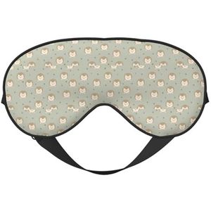 Veel egels afdrukken all-Occasion Sleep Eye Mask met dubbelzijdige verstelbare riem perfect voor ploegendiensten en reizen