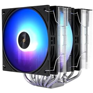 Thermalright Peerless Assassin 120 ARGB Black V3 CPU-koeler, 6 warmtebuizen, dubbele TL-P12-S PWM-fans, 157 mm hoog, voor Intel LGA1700/1851/1150/1151/1200/2011, AM4/AM5