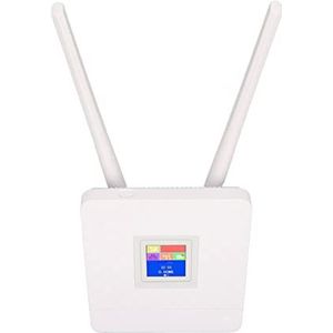 4G LTE-Router met Simkaartsleuf, 300 Mbps Wifi-hotspotrouters met 3 Netwerkinterfaces Draadloze Router met Dubbele Antenne voor Steden, Ziekenhuizen, Fabrieken
