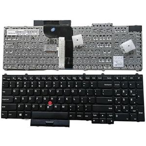 Vervangend toetsenbord voor laptop met Amerikaanse indeling voor Lenovo ThinkPad P50 (20en/20eq) p70 (20er/20es) 00pa329 00pa247(With point US)