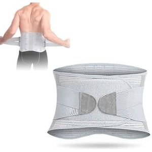 Tailleband, Lendensteun Zwart Verstelbare Toermalijn Zelfverwarmende Magnetische Tailleriem Ondersteuning Taille Brace Band Pijn verlichten mannen vrouwen(Grey,L)