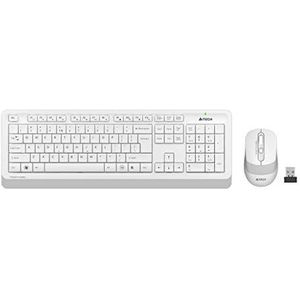 A4 Tech FG1010 2.4G Q Turks FN-multimedia-toetsenbord + Optisch 2000DPI Mouse White Draadloze Set