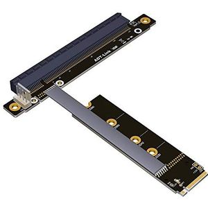 ADT-Link M.2 NVMe naar PCIe 16x Riser X11050ti 1060ti 1080ti RX580 Videokaart Extender M2 x16 PCI-e voor PC Mijnbouw Bitcoin BTC (45CM)