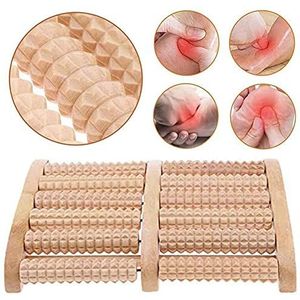 NANCY voetroller voor stressvermindering en ontspanning door triggerpoint-therapie, perfect voetmassageroller hout ter voorkoming en verlichting van pijn