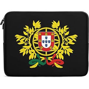 Wapen van Portugal Grappige Laptop Sleeve Draagtas Messenger Aktetas Beschermhoes voor 10/12/13/15/17 Inch