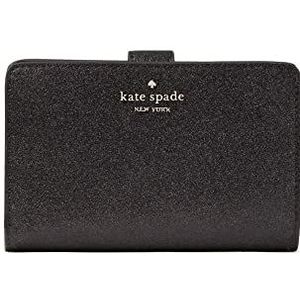 Kate Spade Portemonnees voor Vrouwen Shimmy Glitter Portemonnee in geschenkdoos, Zwart, Portemonnee