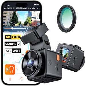 VANTRUE E1 Pro 4K Mini Dash Cam Voorkant, STARVIS 2 Plate Pix™ HDR Nachtzicht Autocamera, Ingebouwde 5G WiFi GPS, 1,54'' scherm, LTE-ondersteuning, Spraakbesturing, 24H Gebufferde Parkeermodus, On
