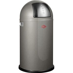 Wesco 175 831 Pushboy afvalbak 50 liter 40 x 40 x 75,5 cm (L/B/H), grafietgrijs