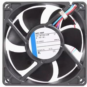 8452/2H4P DC12V 0.57A 6.8W 80mm Axial Fan - 4-Wire Design for Efficient Airflow and Quiet Operation