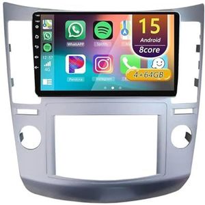 Android 15 Radio,voor Hyundai Veracruz 2007-2015, 9 Inch Touchscreen 2 Din Autoradio Met Wireless CarPlay Android Auto Bluetooth WIFI GPS-navigatie Swc(A 4core (2G+32G))