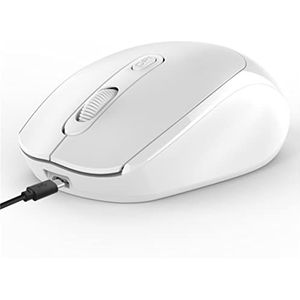 Draadloze USB-muis oplaadbare 2,4 g compatibele muizen voor pad laptop computer muis kantoor slient klik muis draadloos (wit)