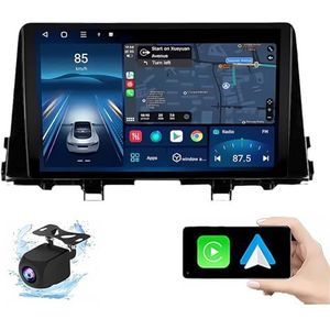 Android 14.0 2 Din Autoradio 9"" Touchscreen Auto Stereo voor KIA Morning picanto 2017-2020 met Draadloze Carplay Android Auto GPS navigatie AHD Omgekeerd beeld Stuurwielbediening(P1(1G+32G))
