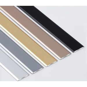 CMJYMX Overgangsprofiel voor de vloer, zelfklevend, 90 cm, 3 stuks, voor tapijtranden, gelamineerde drempels, eenvoudige installatie (zilver, 3,3 cm)