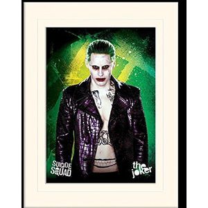1art1 Suicide Squad Poster The Joker Ingelijste Foto Met Passepartout | Muur Foto's | In Een Fotolijstje 40x30 cm