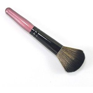 Professionele Make-up Blending Brush Make-up Blush Poeder Borstel met Houten Houder, Roze Rood