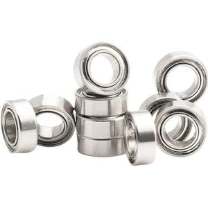 Fushi MR74 ZZ 4 x 7 x 2,5 mm (10 stuks) MR74ZZ MR74RS lagers voor high-speed videokaarten voor motoren, SMR74zz ABEC-7