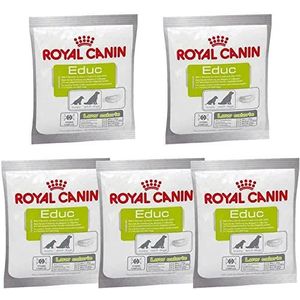 Royal Canin Educ Aanvullend voer voor honden, caloriearme beloning voor opvoeding en training, met vitaminecomplex voor celondersteuning, verpakking van 5 stuks, 5 x 50 g
