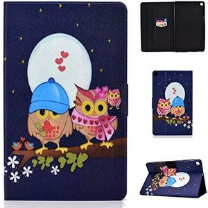 Bspring Samsung Galaxy Tab S5e 10.5 Inch Case PU Lederen Cover Flip Stand Tablet Protector Met Auto Sleep/Wake Functie en Card Slots Voor Galaxy Tab S5e 10.5 SM-T720 / T725 Uil