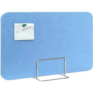 KFGISD, 4 stuks akoestische viltschermen, geluidsdempende panelen, studententestverdelers, niesbeschermingsschermen for thuiskantoren,Bureauwanden(Blue,(40 * 60) with mobile base)