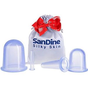 Cupping Set – cupping cup voor anti-cellulitis massage – dubbele kin – cupping systeem – massagecups van siliconen – cupping voor cellulitis-kit – sandine