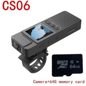Mini Body Cameram, HD 1080P Hotspot sportcamera, wetshandhavingsrecorder, nachtcamera, kleine camera, motorrecorder met magnetische moer voor Pet Walking, Werk, Reizen(Camera 64G card)