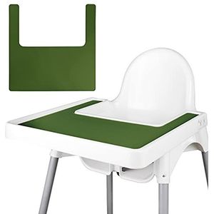 Kinderstoel placemat, duurzaam voor IKEA kinderstoel placemat, schoon en hygiënisch, geschikt voor IKEA Antilop Highchai, voor peuters en baby's (groen)