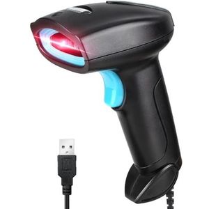 JIAN BOLAND Barcode Scanner USB 1D Wired CCD Barcode Reader Ondersteunt Screen Scan Bar Code Scanners voor Winkel, Supermarkt, Magazijn-U1