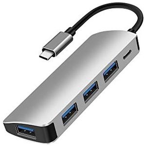 D2 Diffusion USB C-hub 5 poorten 4 poorten USB 3.1 + 1 USB C-poort