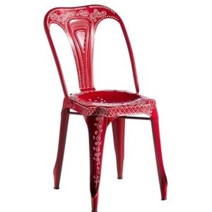 BigBuy Home Rode stoel, 41 x 39 x 85 cm