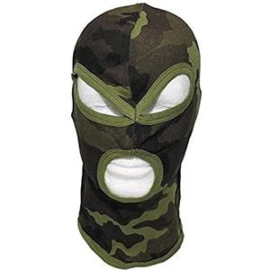 MFH 3-gaats balaclava dun katoen bivakmuts masker skimasker stormmasker vele kleuren (M 95 CZ camouflage)