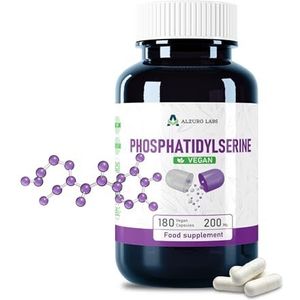 Alzuro Labs Fosfatidylserine 200mg | 180 Vegan Capsules | Hoge Sterkte Brein, Geheugen & Cognitieve Ondersteuning | Onafhankelijk Getest | Glutenvrij & GMO-vrij