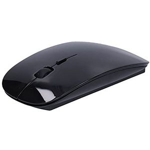 Draadloze Muis voor Laptop, 2.4G Draagbare Slanke Muis, 3 Instelbare DPI-niveaus, Optische Muis Slient Draadloze Computermuis met USB-ontvanger, Automatisch Slapen, Ergonomische Draadloze(zwart)