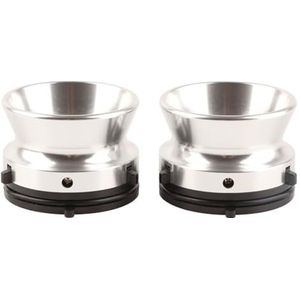 1 Paar Reel To Reel Tape Nab Hub Adapter Aluminiumlegering 10 Inch Opener (Zilver)