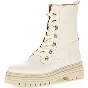 Gabor Dames bikerboots, vrouwen enkellaarzen, uitneembaar voetbed, Beige Panna, 38 EU