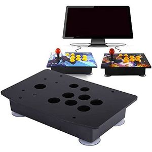 Game Kit USB-encoder met geringe vertraging PC-joystick DIY-controller, zwarte acrylschijf met 8 toetsen voor games