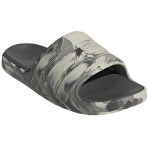 adidas Unisex ZNSORY Slide Sandal, Silver Pebble/Silver Pebble/Charcoal, 4 US Men
