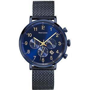 Pierre Lannier Herenhorloge van blauw staal, armband