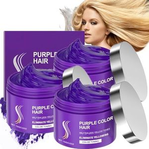 Purple Hair - Keratine Haar Behandeling, Diepe Conditioner En Toner, Hydraterende Keratine Behandeling, Voor Beschadigd En Droog Haar (3 Flessen)