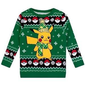Pokemon Jongens Pikachu Kerst Truien Groen 122