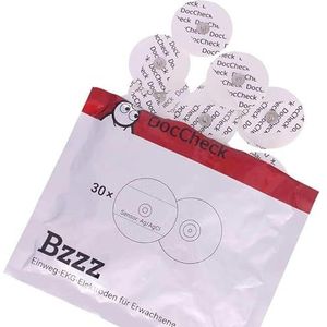 DocCheck Wegwerp-elektroden ""Bzzz"" schuim, Ø 50 mm, drukknopaansluiting