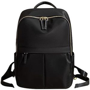 TIAASTAP Kleine rugzak voor dames, waterdicht, stadsrugzak, handtas, rugzak, 2-in-1, anti-diefstal, rugzak, dagrugzak, rugzak, 14 inch, laptoprugzak voor dames, elegant, voor reizen, werk, zwart