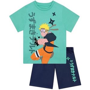 Naruto Jongenspyjama, Korte Mouwen Zomerpyjama, Anime Pyjamaset voor Jongens, Groente 134
