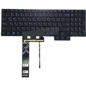 US RU Arabic French Backlit Keyboard for Lenovo for Ideapad for Gaming 3-15IMH05 15ARH05 15ACH6 15ach GY530 Russian AZERTY Backlight(Arabic blue)